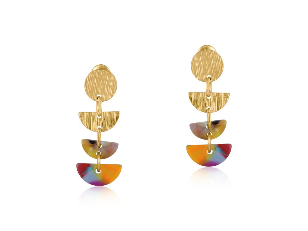 Sophia Geometric Dangle Earrings