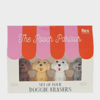 Pooch Parlour - Pencil Top Erasers (set of 4)