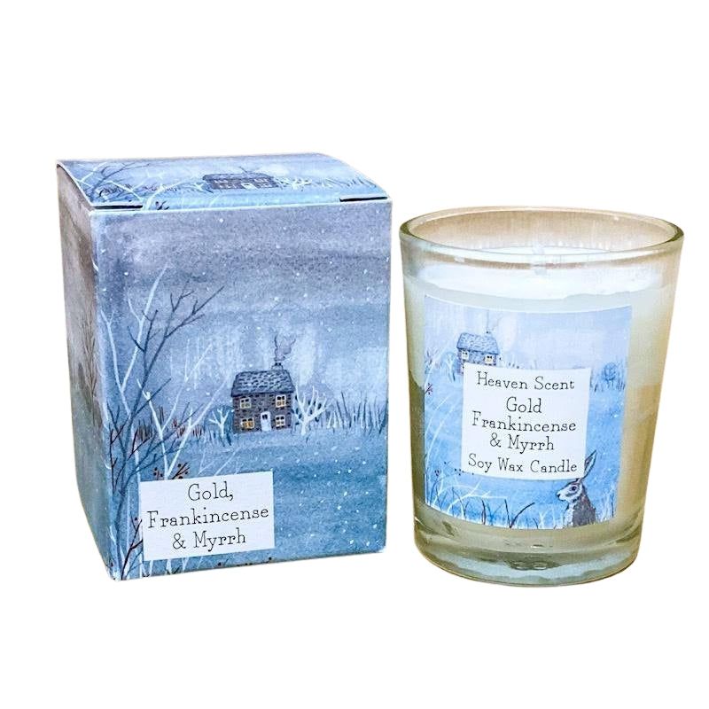 Gold, Frankincense & Myrrh Winter Range Soy Wax Candle - 9cl Votive