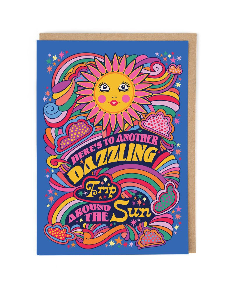 Dazzling Trip Around The Sun Card
