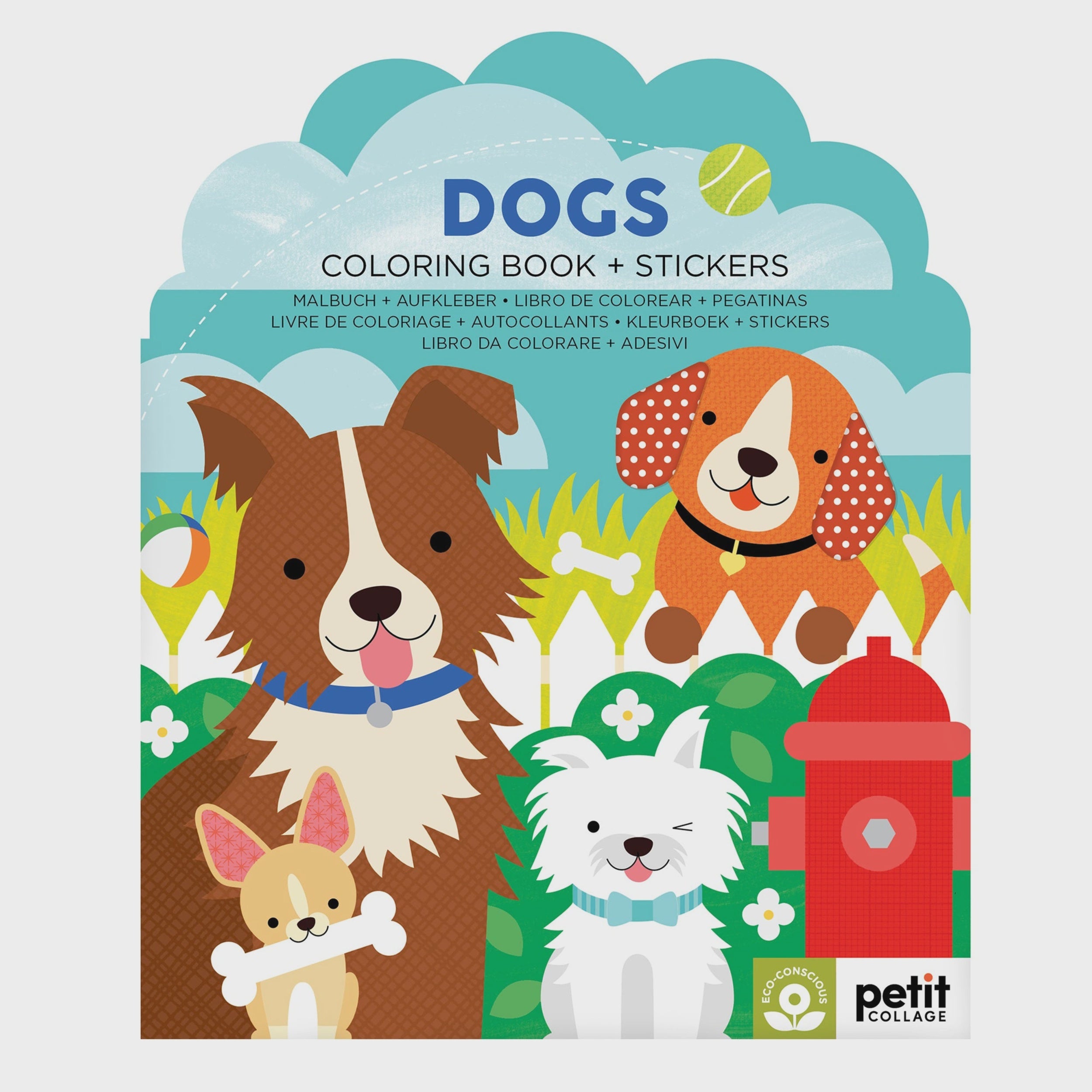 Dogs Colouring Book & Stickers