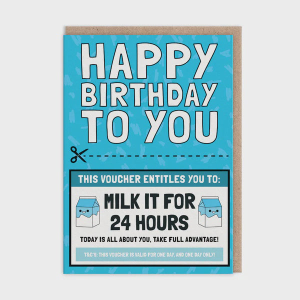 Milk It Voucher Card