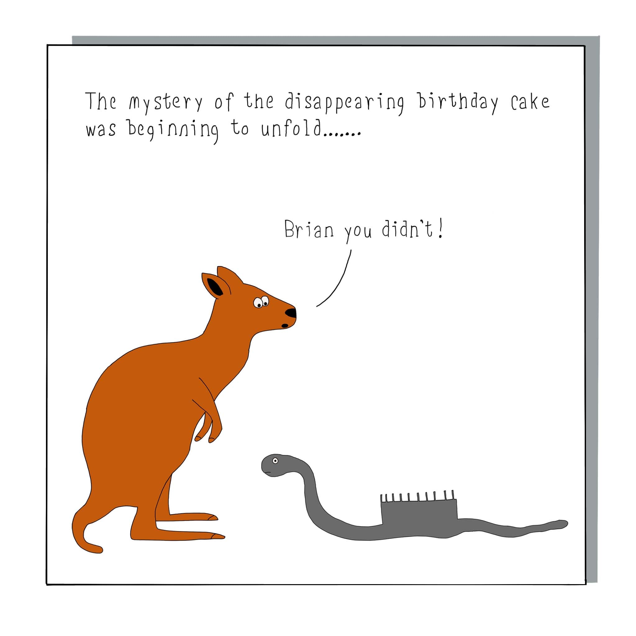 Cake Snake Card