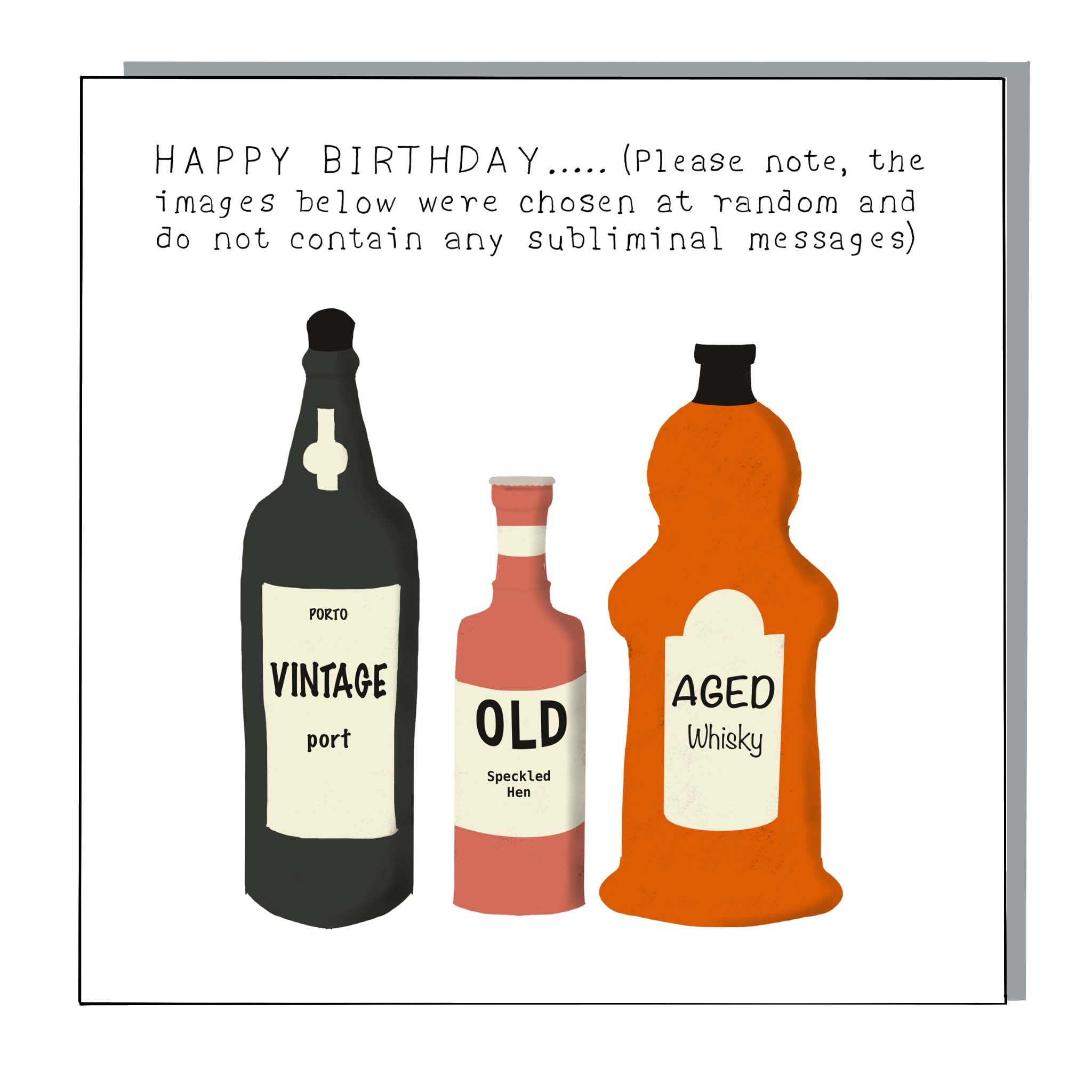 Old Bottles  Card