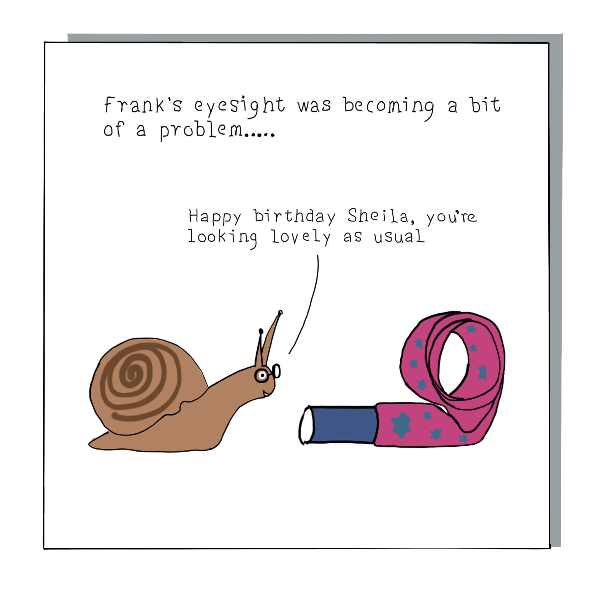Sheila Snail Card