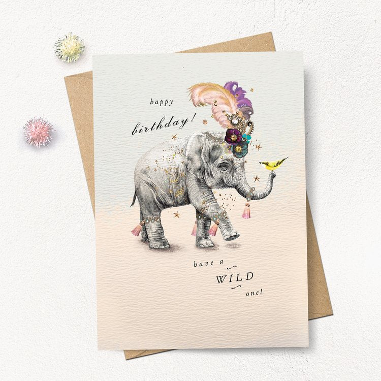 Elephant Birthday Card