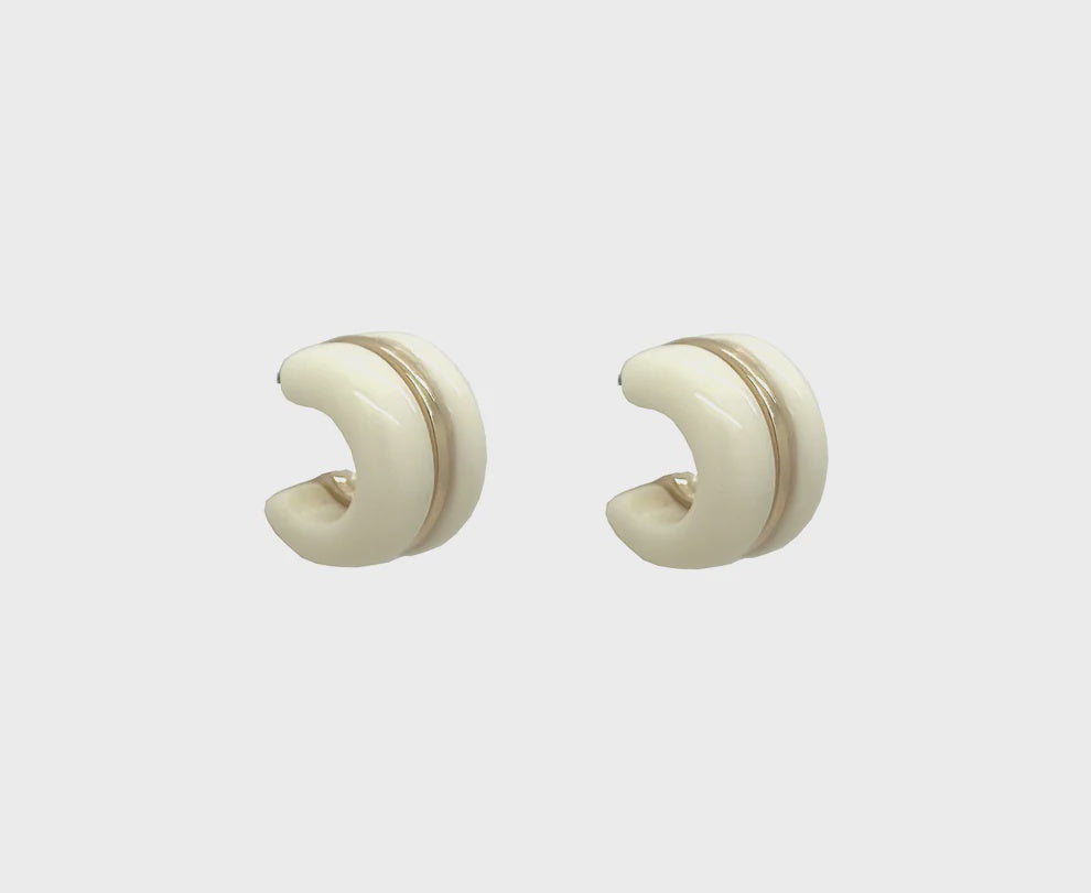 Jasmine Earrings - White