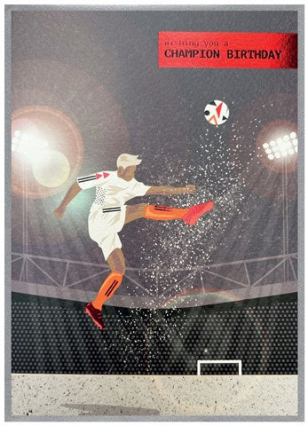 Champion Birthday Footballer Card