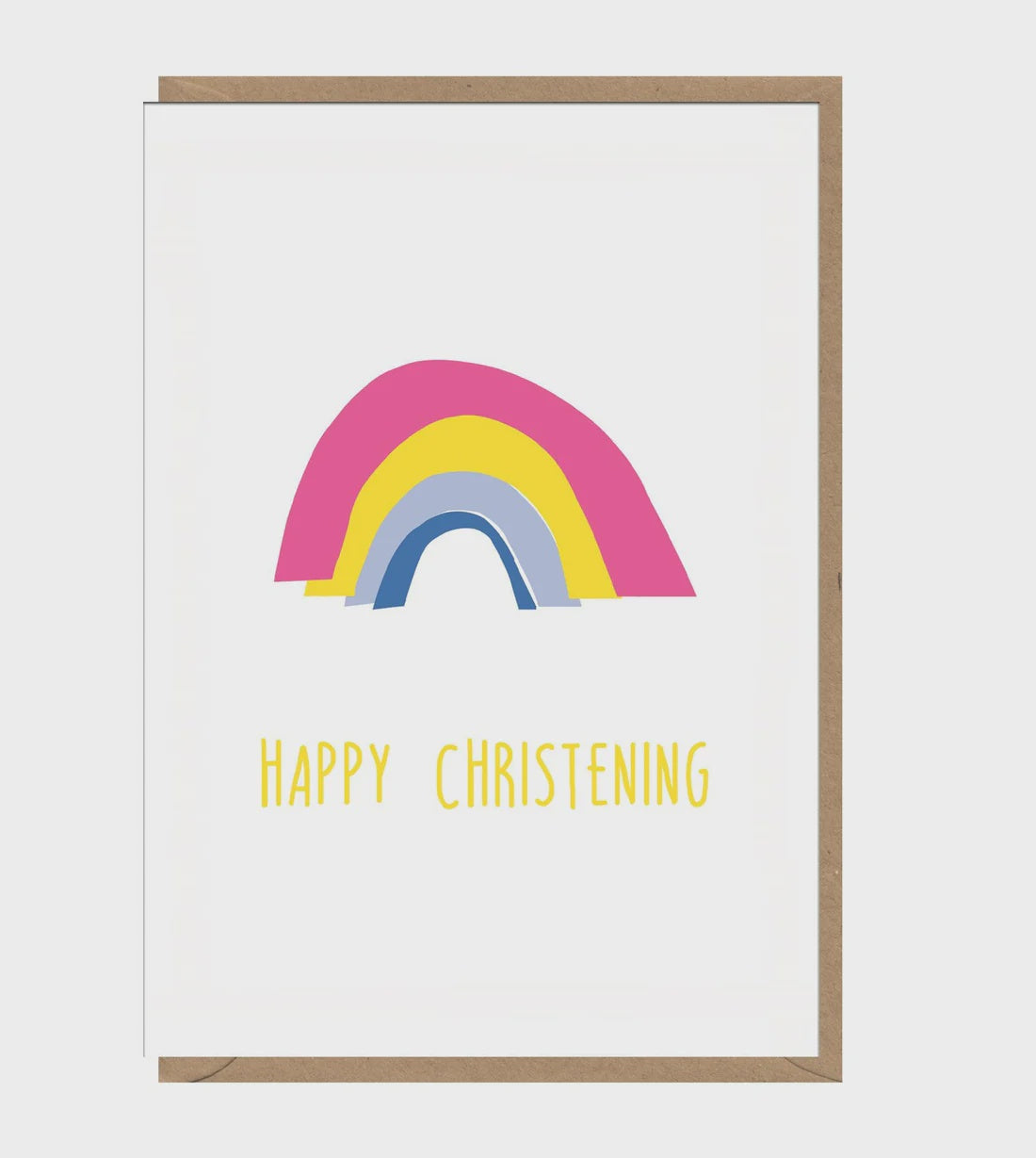 Happy Christening Rainbow Card