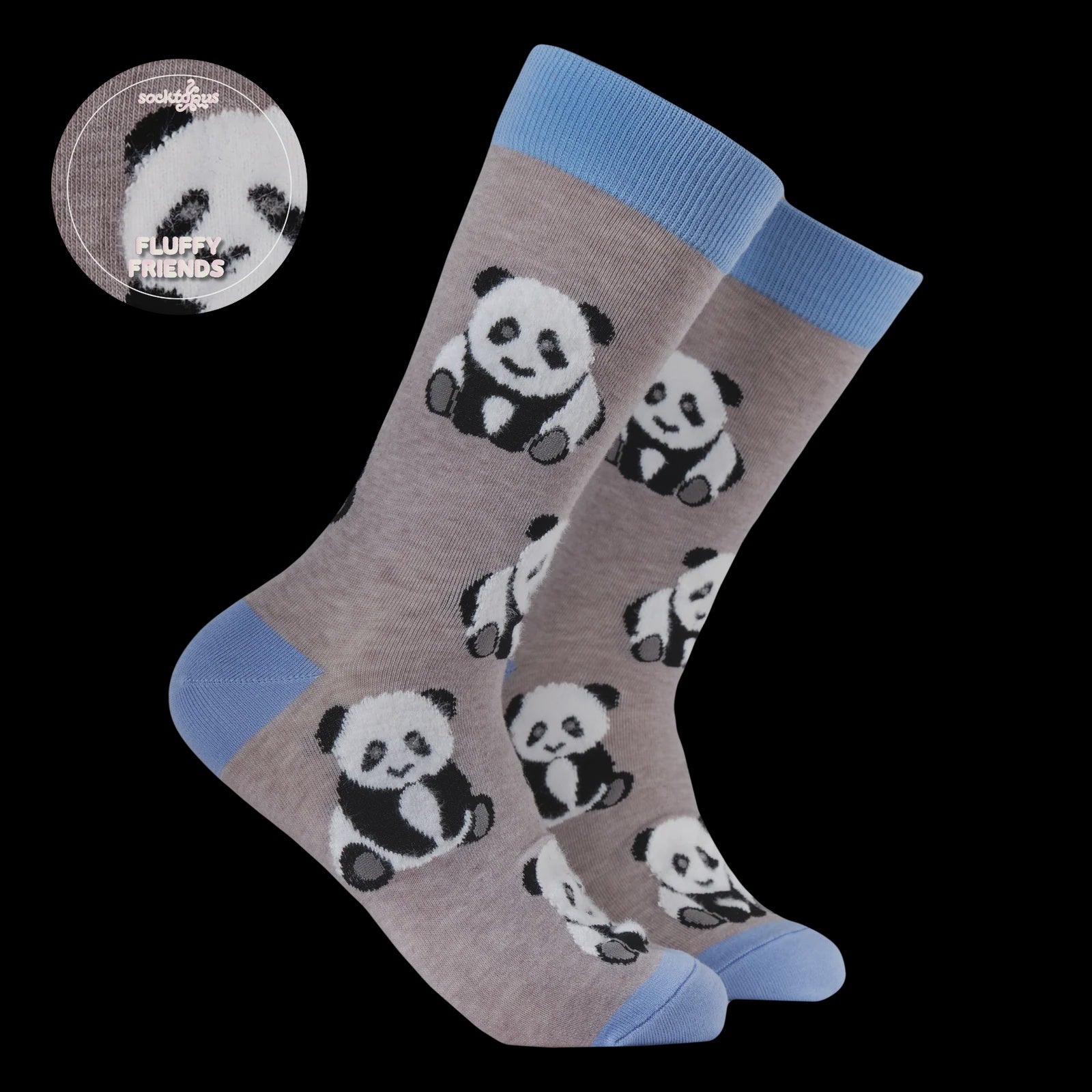 Fluffy Panda Socks - Small