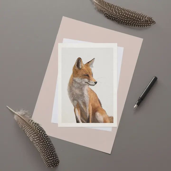Red Fox Watching Card