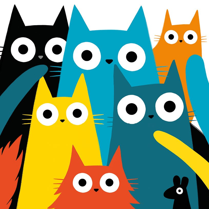 Kitty Crowd Card