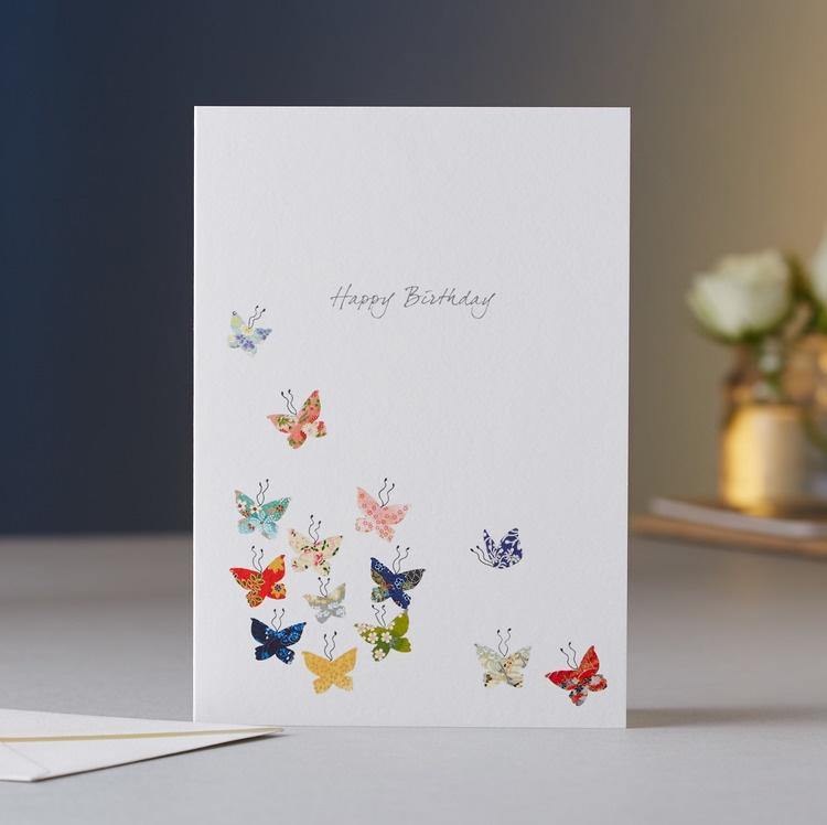 Butterfly Kaleidoscope Birthday Card - Pretty Shiny Shop