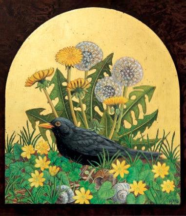Mr Blackbird Card - Pretty Shiny Shop