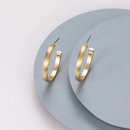 Cher Satin Hoop - Gold